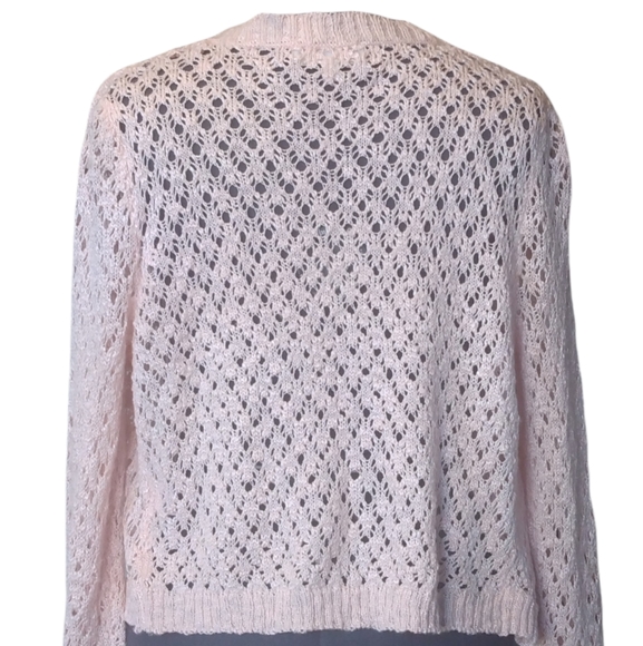 Cloud Chaser long sleeve, open weave cardigan. XL - Picture 3 of 5